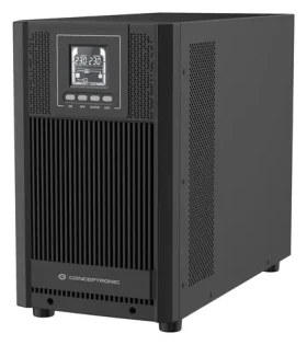 Conceptronic UPS Online Tower 3000VA černá / Záložní zdroj / Dvojitá konverze / 2700 W / 5x IEC / USB, RS-232 (ZEUS52E3K)
