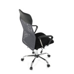 Kancelářská židle, houpací mechanismus, šedá síťovina, KA-E305 GREY