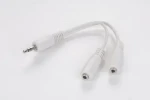 Gembird audio rozdvojka / 1x 3.5 mm M - 2x 3.5 mm F / 10 cm / redukce / bílá (29601031953)