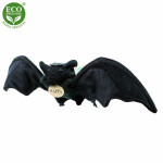 Plyšový netopýr černý, 16 cm, ECO-FRIENDLY