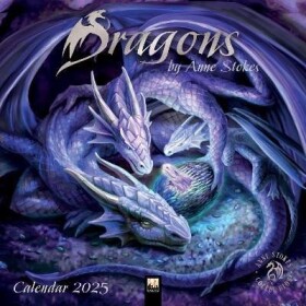 Dragons by Anne Stokes Wall Calendar 2025 (Art Calendar) - Tree Studio Flame