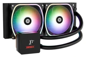 Enermax Aquafusion II ARGB 240 / Komplet vodního chlazení / 2x 120mm / 500-1800 RPM / 27.4 dB / Intel AMD (ELC-AQFS240-SQA)