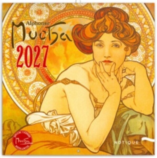 Poznámkový kalendář Alphonse Mucha 2027