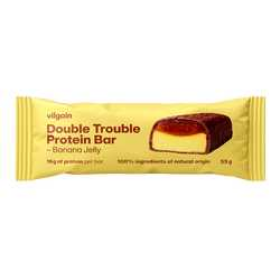 Vilgain Double Trouble Protein Bar Banánové želé v čokoládě 55 g