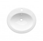 INVENA - Umyvadlo na desku AJTRA 50 cm, oval CE-29-001-W