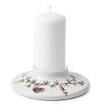 KÄHLER Porcelánový svícen Hammershøi Christmas 13 cm, bílá barva, porcelán