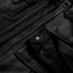 Pánská Kožená Bunda Agent Hanz Brixton Černá Velikost: L