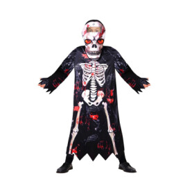 Kostým Kostlivec s maskou klučičí 130/140 cm