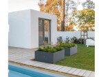 Ocelový květináč – Herstera Garden Cube 750 l
