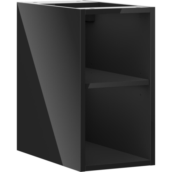 MEXEN - Box-A otevřená skříňka s policí 25, černá lesk 91AX2-0250-470-0-70