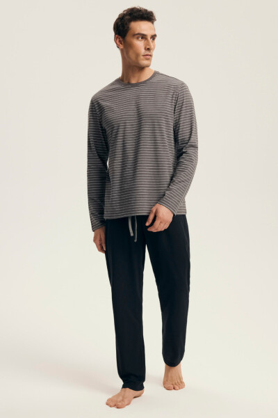 PÁNSKÉ PYŽAMO NOVÉ 43455 AW25 GRAFIT 3XL