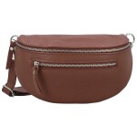 Trendy dámská kožená kabelko-ledvinka Arwel, hnědá