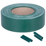 STREND PRO 2172528 Stínící páska na plot 47,5mm × 35m – PVC (450g/m2), zelená RAL 6005 EUROSTANDARD