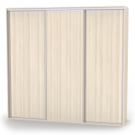 Nábytek Mikulík Skříň ONYX - 3x plné dveře (š 210-270 cm/v 240 cm) ROZMĚR: (š/v/h) 240 x 240 x 60 cm