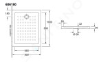 VILLEROY & BOCH - O.novo Sprchová vanička, 800x1000 mm, alpská bílá 60618001