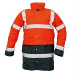 CRV Cerva Bunda SEFTON, reflexní zateplená bunda, HV červená-navy 3XL červená-navy