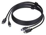 StarTech DU1226-KVM-CABLE černá / KVM kabel / DisplayPort + USB 3.2 / 1,8 m (DU1226-KVM-CABLE)
