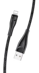 USAMS SJ397 U41 Braided Datový Kabel 3m Lightning černá (6958444983585)