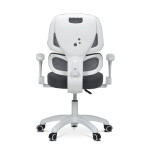 Dětská židle, výškově nastavitelná, šedá síťovina, KA-K1063 GREY