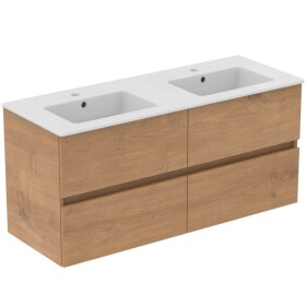 IDEAL STANDARD - Eurovit+ Skříňka s dvojumyvadlem, 55x120x44 cm, 4 zásuvky, přírodní dub R0577Y8
