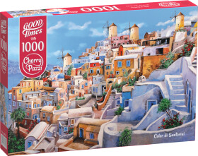 Puzzle Cherry Pazzi 1000 dílků Santorini (Color di Santorini