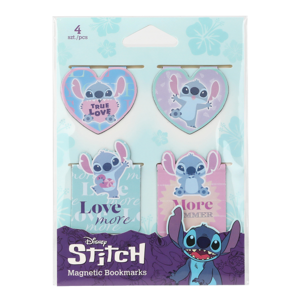 Colorino magnetická záložka Stitch Pastel 1, mix motivů, 4 ks