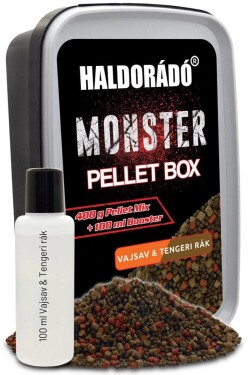 Haldorádó Pelety Monster Pellet Box 2mm 400g - N-Butyric-mořský krab,Haldorádó Pelety Monster Pellet Box 2mm 400g - N-Butyric-mořský krab