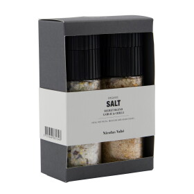 Nicolas Vahé Dárková sada solí Nicolas Vahé – Secret blend & Garlic Chilli, černá barva, multi barva, sklo
