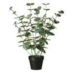 Ib Laursen Umělý eukalyptus v květináči 52 cm, zelená barva, plast