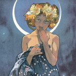 Nástěnný kalendář poznámkový 2027 Notique Alfons Mucha, 20 x 20 cm