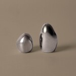 Ferm Living Solnička s pepřenkou Orevo Shakers Steel – set 2 ks, stříbrná barva, kov