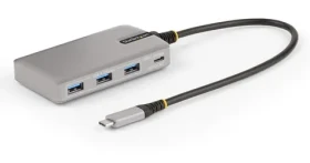 StarTech USB-C Hub 4 porty stříbrná / 3x USB-A + 1x USB-C / 10 Gbps / pro notebooky (HB31C3A1CDPPD3)