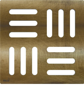 Alcadrain 1 - Alcadrain Designová mřížka 102×102 mm bronz-antic MPV001-ANTIC MPV001-ANTIC