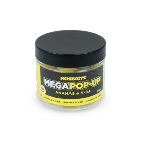 Mikbaits Pop-Up Mega fluo Ananas N-BA / Plovoucí boilies / 300 ml / 25 mm (MC0150)