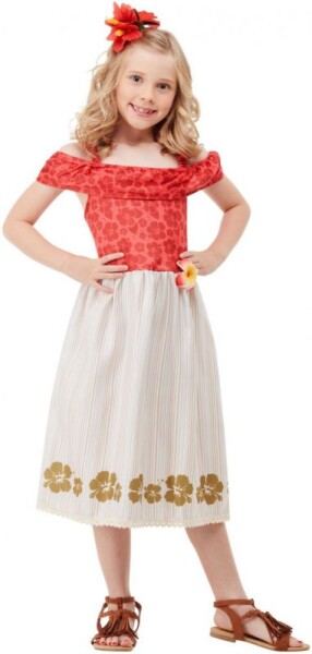 Smiffys.com Dětský kostým - Havajská princezna Velikost: 7-9 roků