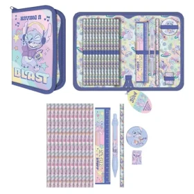 PYRAMID Penál Lilo a Stitch / Třípatrový / plný / zip / sada psacích potřeb (SR2404694EPM)