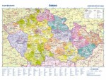 Česko - reliéf a povrch 1:1 120 000 nástěnná mapa