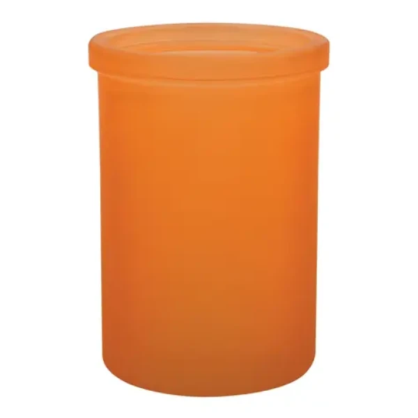 Spirella YOKO kelímek na zubní kartáčky oranžový / sklo (7610583203311)