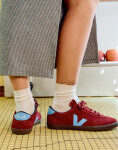 Veja Volley Suede GRENAT_AQUA_EAGLE 41