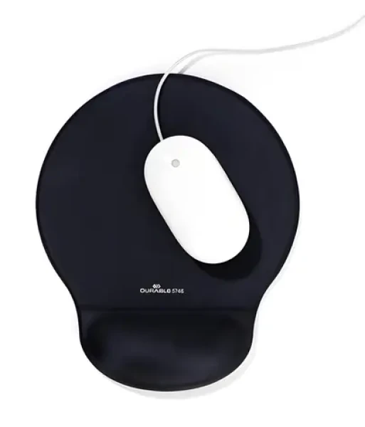 Durable Ergotop antracitová / Podložka pod myš / gelová opěrka zápěstí / 230 × 260 mm (574858)