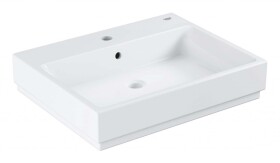 GROHE - Cube Ceramic Umyvadlo s přepadem, 60x49 cm, PureGuard, alpská bílá 3947300H