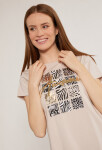 Monnari Trička Bavlněné tričko s delším střihem Beige S