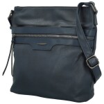 Trendy dámská koženková crossbody kabelka Hazel, modrá