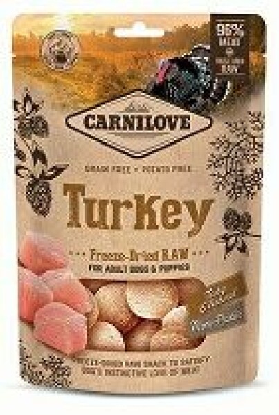 Carnilove Raw Freeze-Dried Snacks Turkey 60g + Množstevní sleva