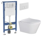 GEBERIT DuofixBasic s bílým tlačítkem DELTA50 + WC MYJOYS MY1 + SEDÁTKO 458.103.00.2 50BI MY1