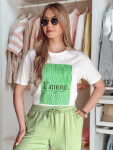 Dámské tričko LAMOR zelené Dstreet RY2586