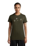 Dámské merino triko krátký rukáv ICEBREAKER Wmns Merino 150 Tech Lite SS Tee Bird Transit, Dark Loden velikost: L