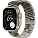 Apple Watch Ultra 3 (2025) GPS+Cellular 49mm Titanové tělo - Titanový milánský tah (L) / 180-210mm (MF0E4QC/A)