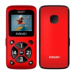 EVOLVEO EasyPhone ID, mobilní telefon pro seniory, červený