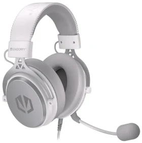 Endorfy VIRO Onyx White / herní sluchátka s mikrofonem / odjímatelný mikrofon / 3.5mm Jack / 53mm měniče / 1.2m (EY1A004)